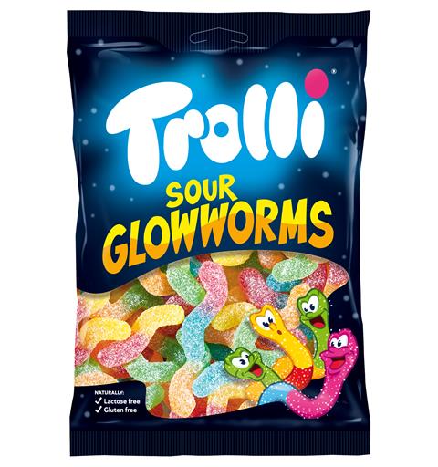 TROLLI Sour Glowworms 18x200g