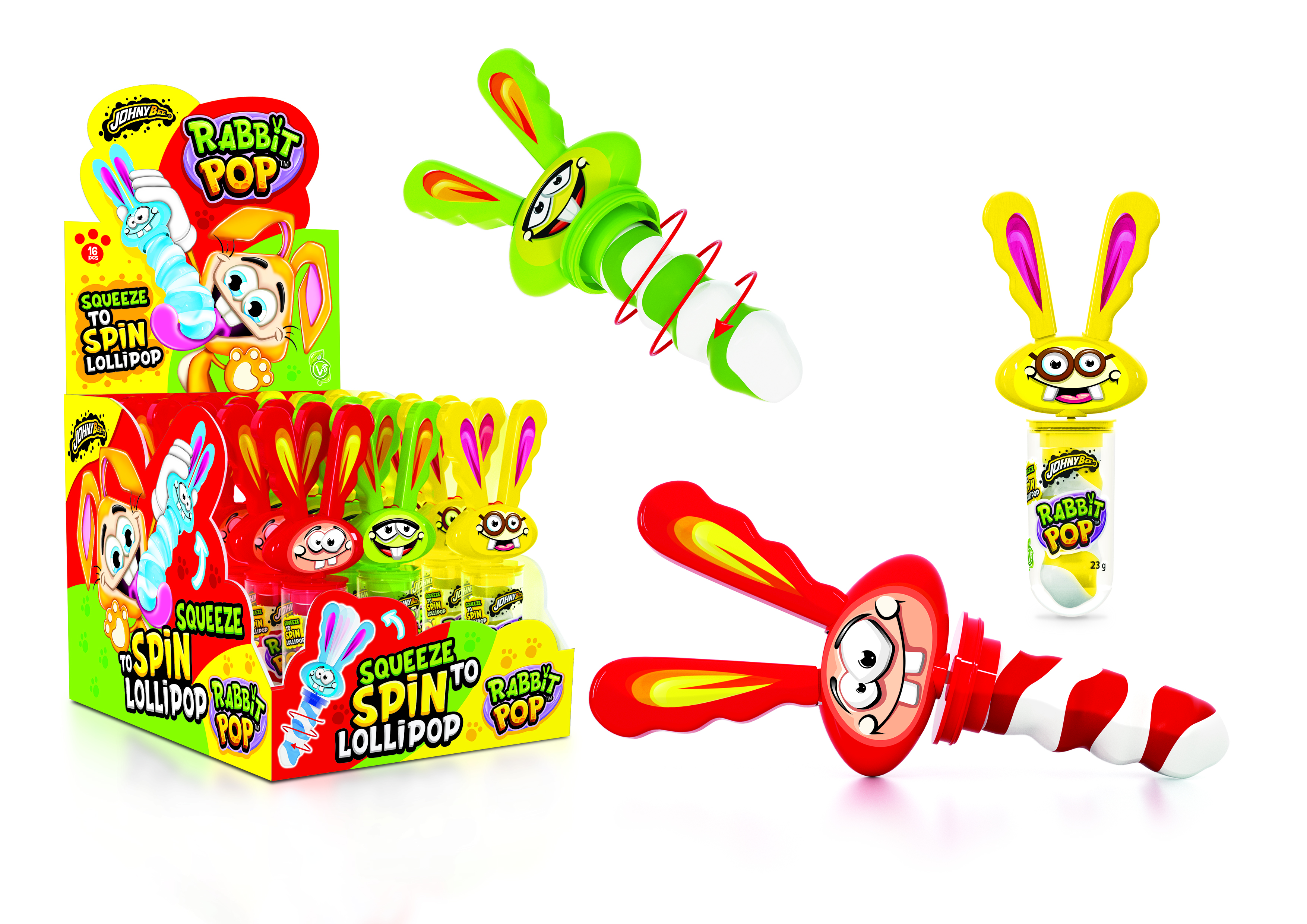 Pops Rabit Rabbit Pop 23g | Mada Sweet | Fri frakt over 500,-
