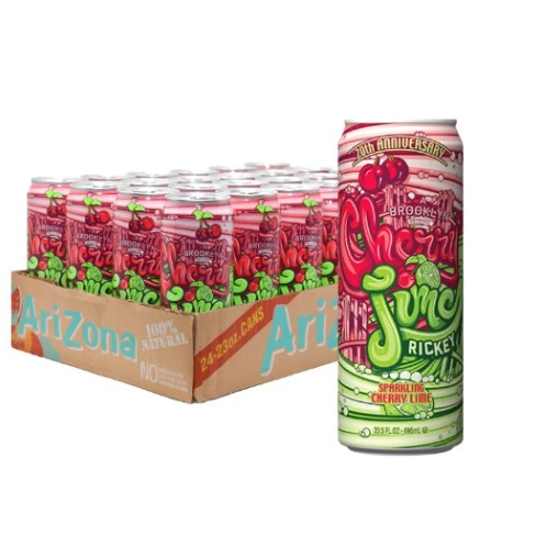 Arizona Cherry Lime Rickey 24x650ml | Arizona Tea | Fri frakt over 500,-