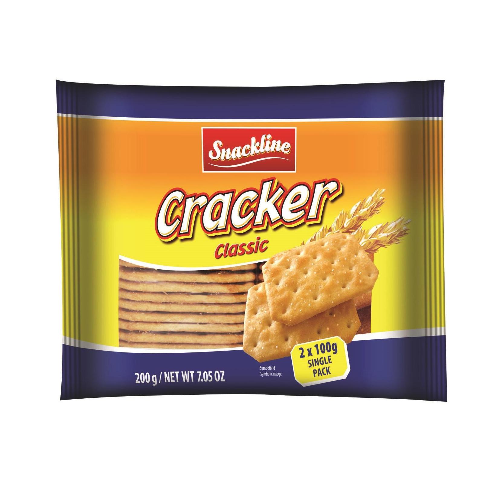 Snackline Cracker Classic Salt 200g (Datotilbud) | | Fri frakt over 500,-