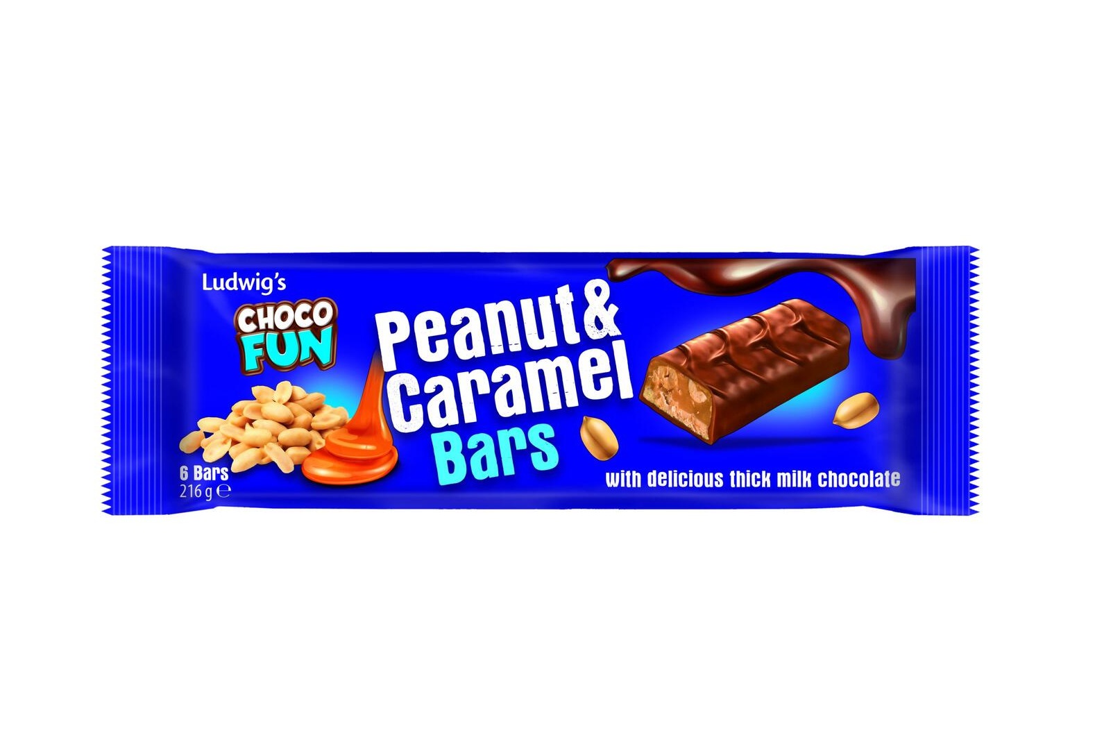 Choco Fun Peanut & Caramel 216g | | Fri frakt over 500,-